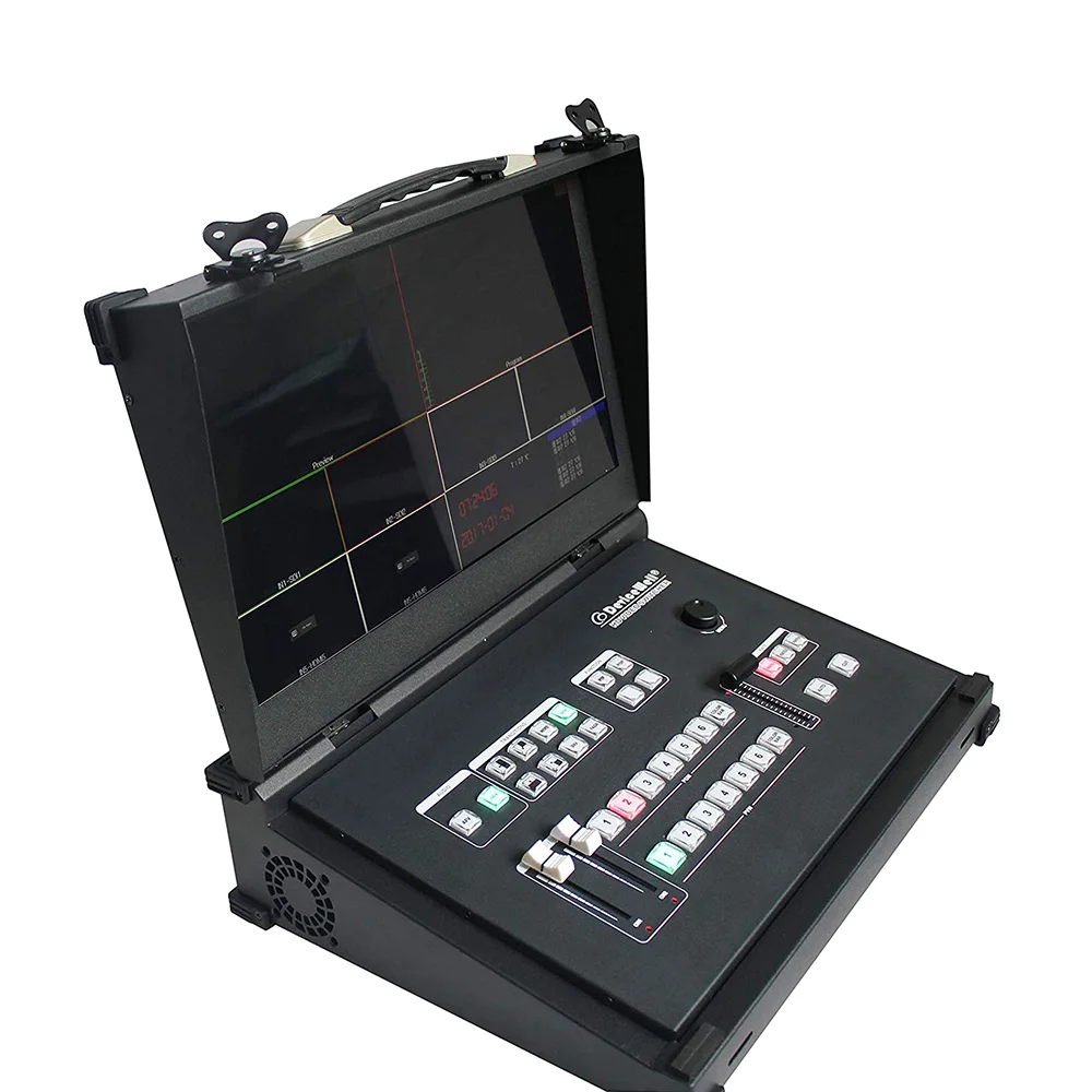 

Devicewell HDS9106 Video switcher with monitor 6 Channel Guide 4 SDI+2 HDMI Switcher