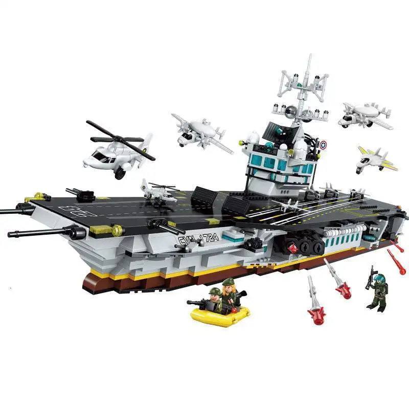 Enlighten Building Block Военная Боевая морская сила Apache Raid 3 фигурки 280 шт Развивающие