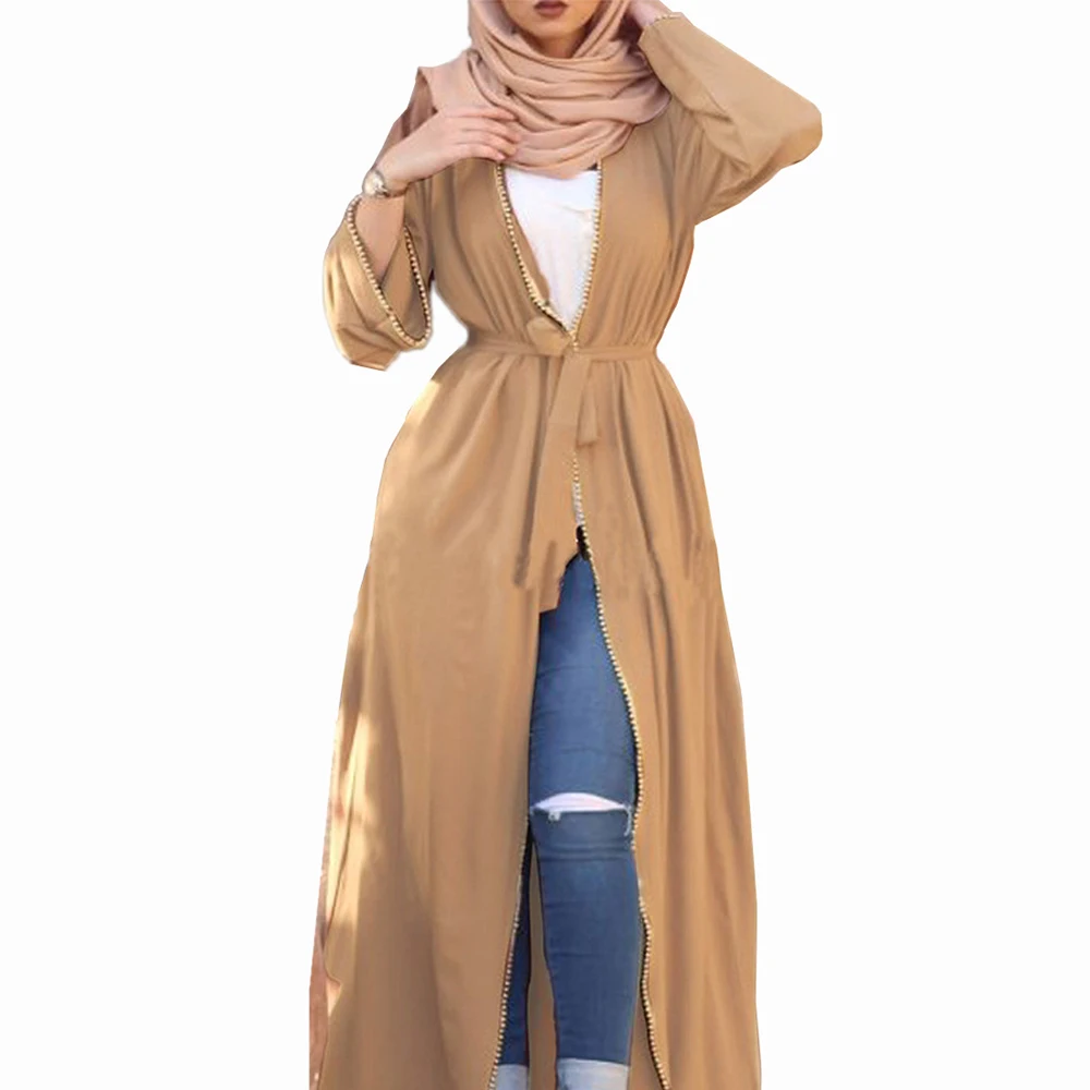 

Open Kaftan Abaya Dubai Kimono Islam Muslim Hijab Dress Abayas For Women Caftan Turkish Islamic Clothing Robe Musulman De Mode