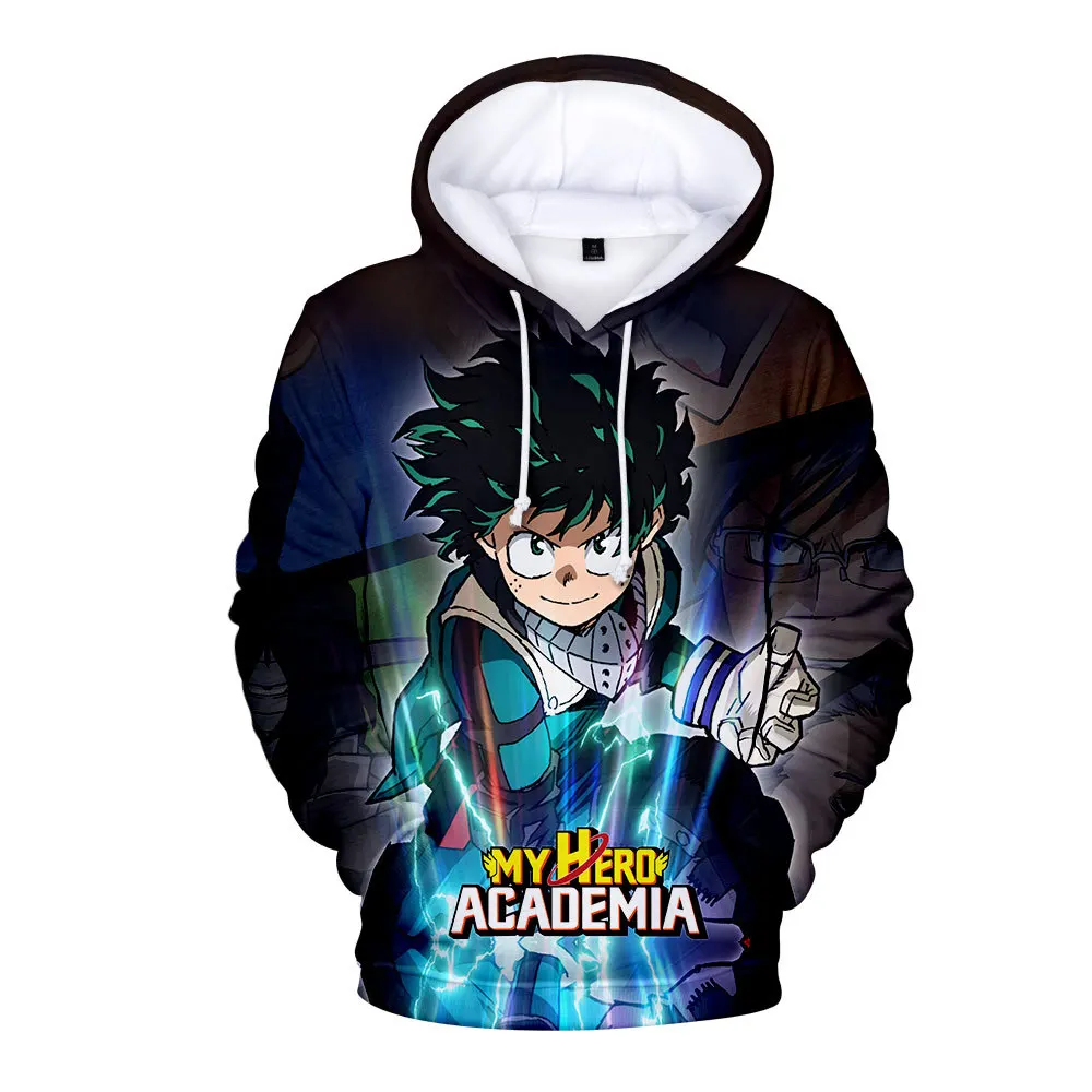

3D Print My Hero Academia Oversized Men Hoodies Sweatshirts DEKU Fashion Costumes Oversized Clothes