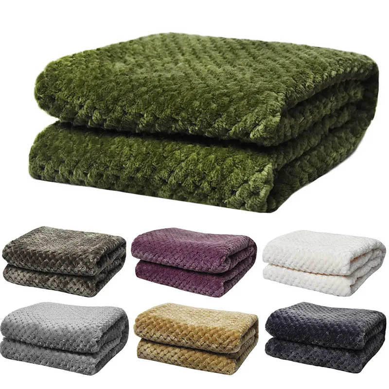 Super Soft Blanket Flannel Aircraft Sofa Use Office Children Towel Travel Fleece Mesh Portable Car Cover | Дом и сад