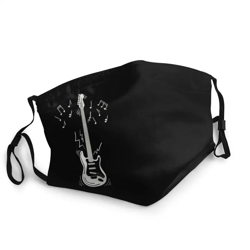 

Music Symbol Reusable Unisex Adult Face Mask Musical Note Guitar Anti Haze Dust Protection Cover Respirator Mouth Muffle