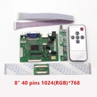 Плата драйвера контроллера Yqwsyxl LCD TTL LVDS, HD VGA 2AV 50PIN AT070TN90 92 94, поддержка