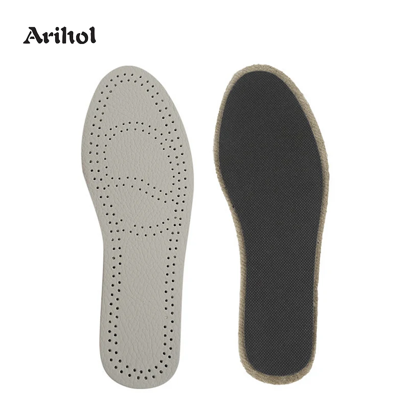 Handcrafted Breathable Leather Insoles Cowhide Inserts for S