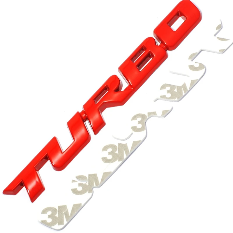 

For 3D Car Side Body Panel Metal Emblem Sticker Turbo Style Badge Decal Automobile Tailgate Exterior Decoration Accessories