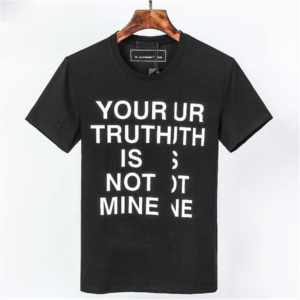 

fashion summer t shirt short sleeve men top quality letter print casual tees tops brand t-shirts men clothing