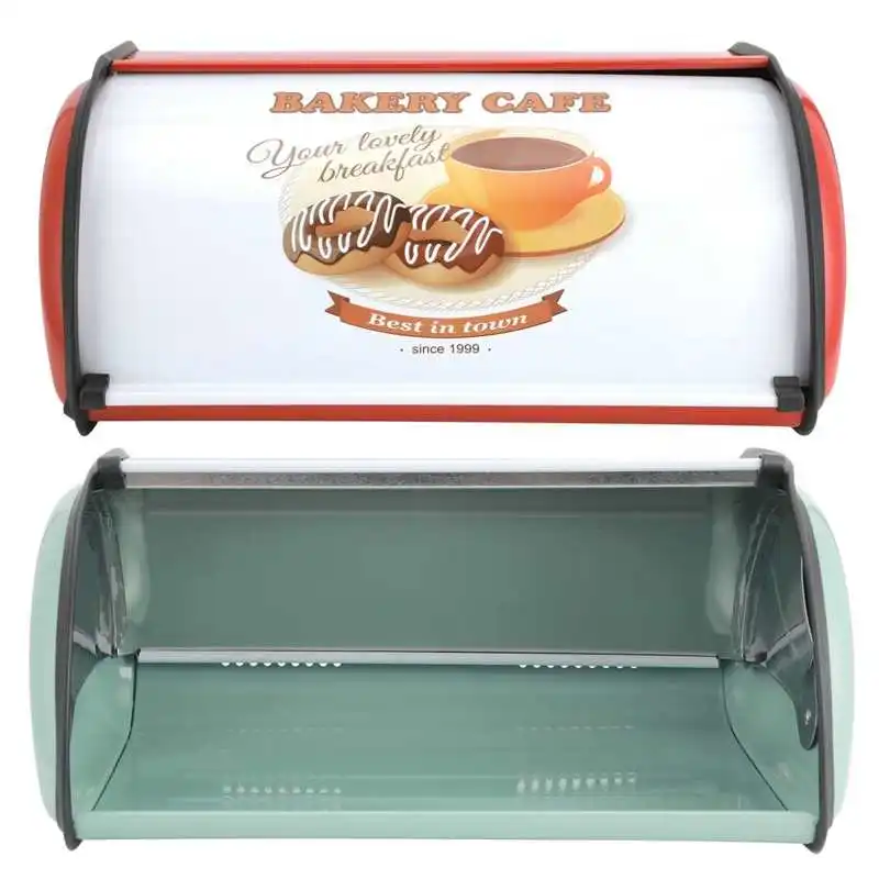 Металлический чехол для хлеба в стиле ретро большой емкости риса контейнер