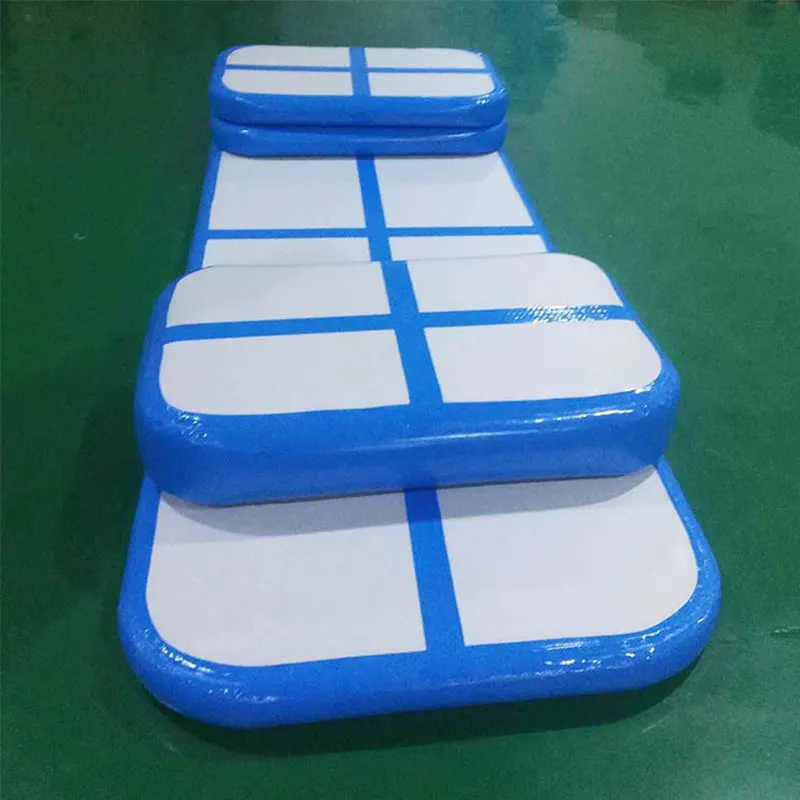 Надувной коврик для гимнастики 3 м цвет зеленый мятный | Игрушки и хобби