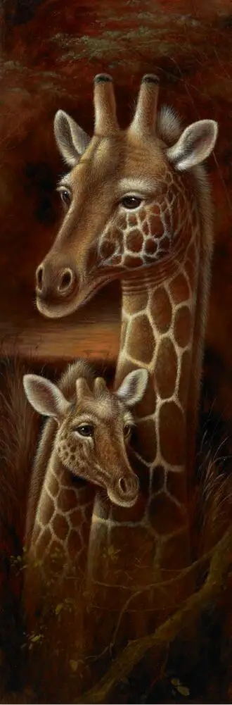 

Abstract Africa Elephant Son Animal Oil Painting on Posters and Prints Tiger Scandinavian Wall Picture For Living Room