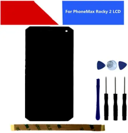 Для PhoneMax Rocky 2 ЖК-дисплей Дисплей с кодирующий преобразователь сенсорного экрана
