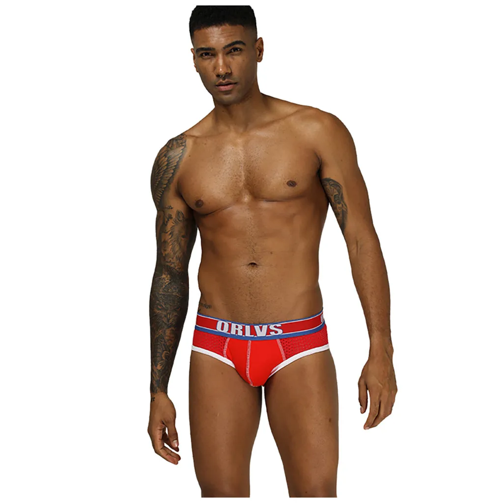 Новый стиль мужское нижнее белье сексуальные мужские трусы хлопковые дышащие