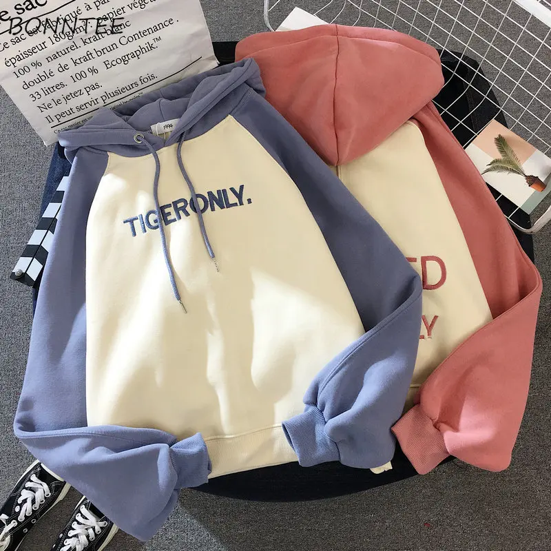 Женская толстовка без застежки бархатный плотный пуловер с буквенным принтом и