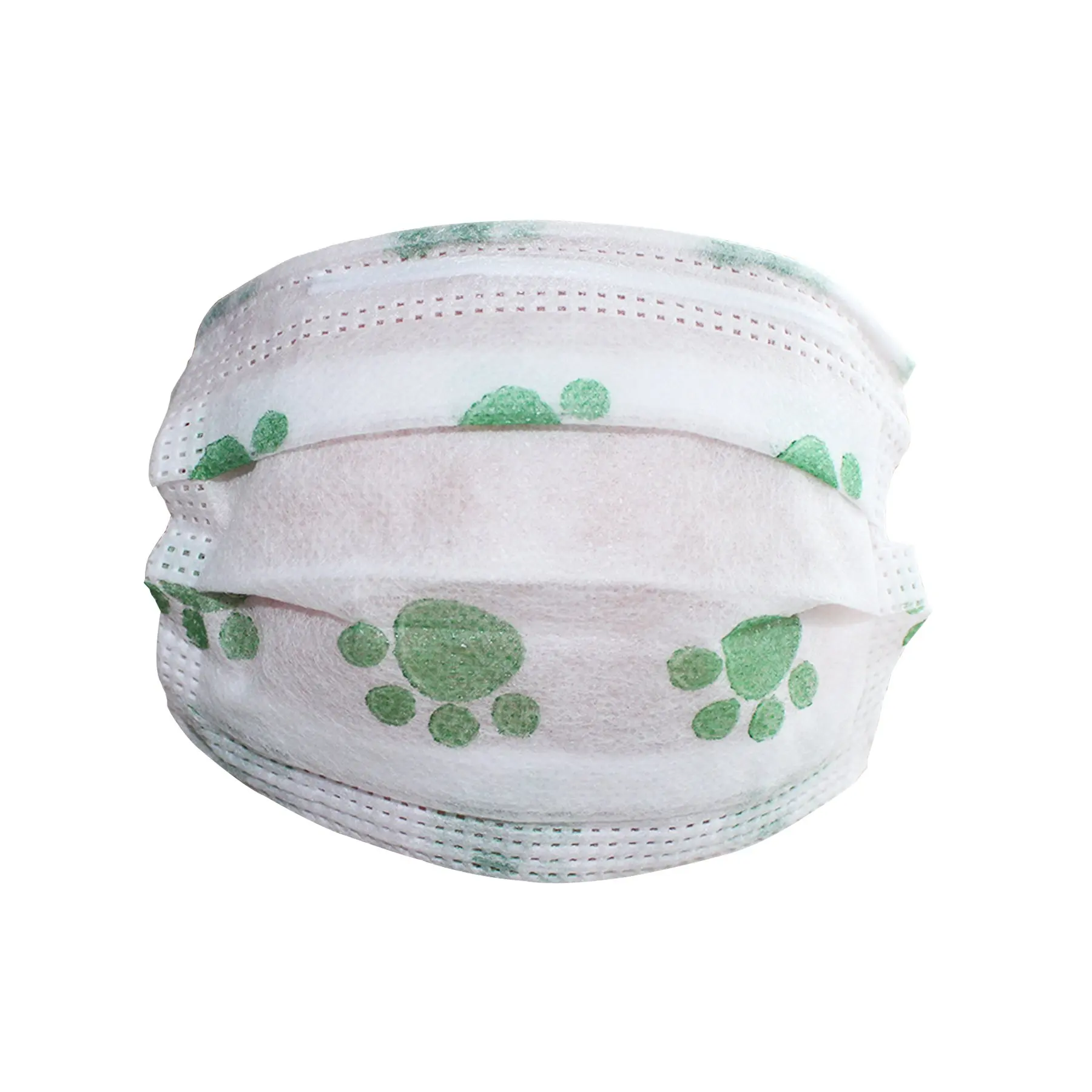 

Green Paw Pattern Children Mask 10'lu