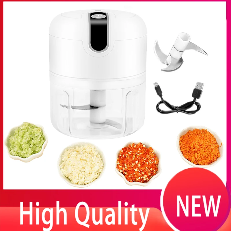 

Wireless Chopper Garlic Masher Meat Grinder Durable Mini Food Maker USB Charging Kitchen Crusher Chop Machine Kitchen Accessory