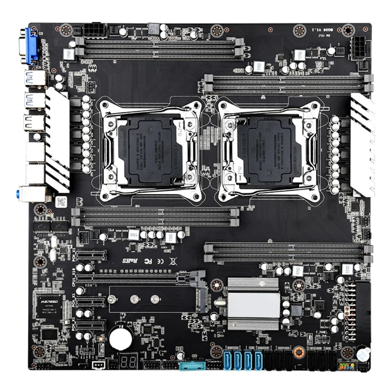 

X99 Dual CPU LGA2011-3 V3/V4 DDR4 256GB M.2 NVME E-ATX Серверная материнская плата
