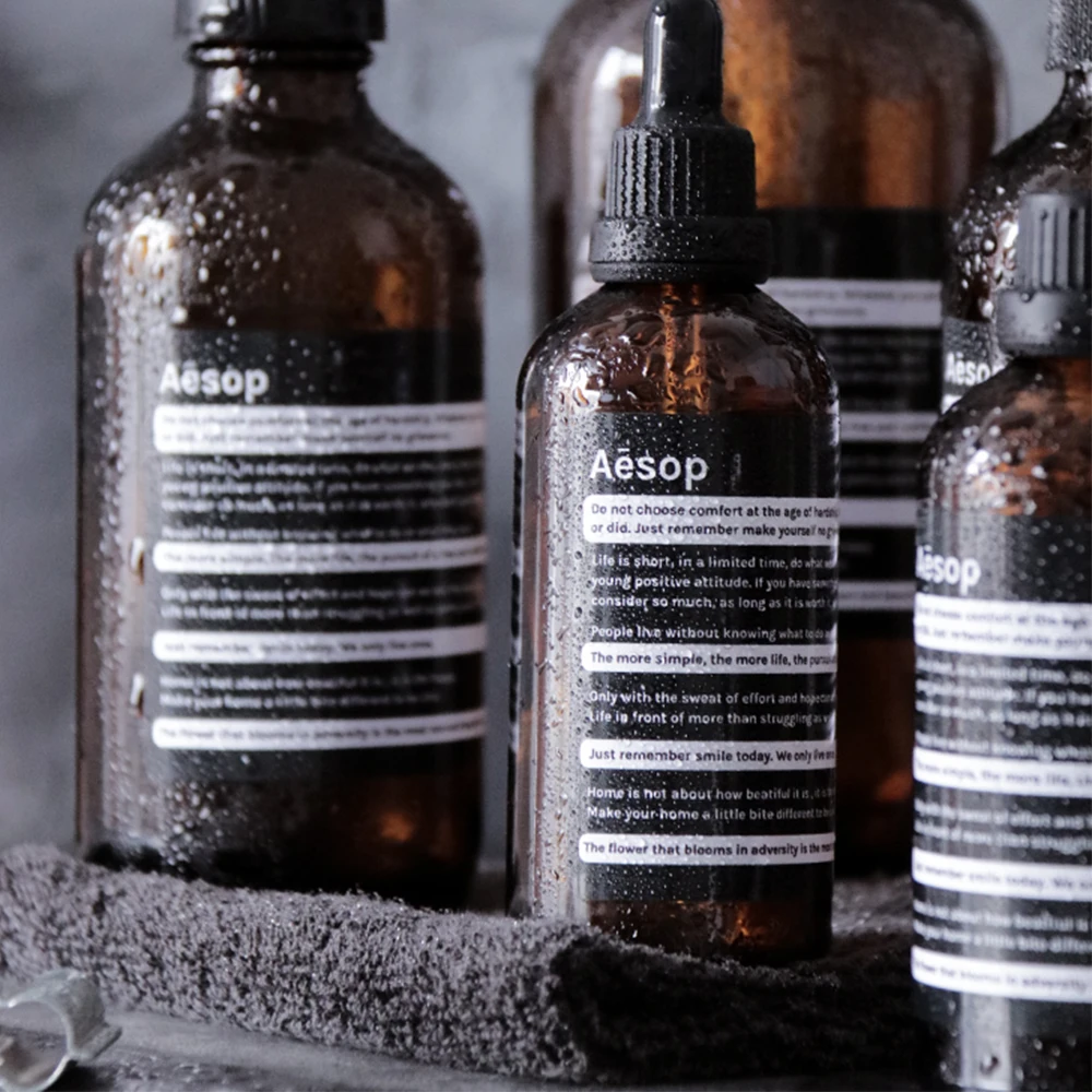 Скандинавская бутылка для хранения коричневого стекла 100 мл эфирное масло 250 500