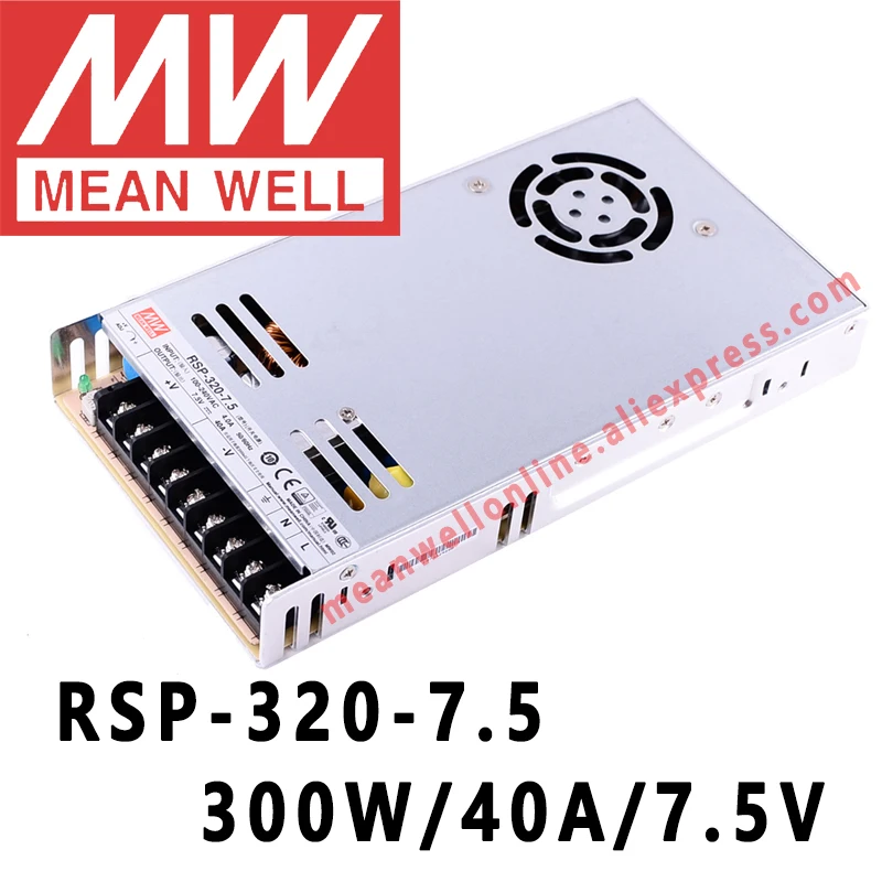 Mean Well RSP 320 7.5 meanwell 300 В постоянного тока/40 А/Вт с одним выходом и функцией PFC