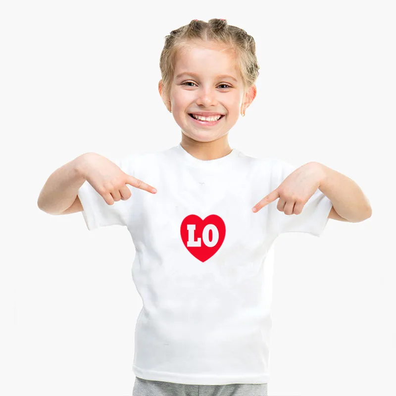Летняя футболка для девочки LO and Mom VE семейный образ цена за одну забавную