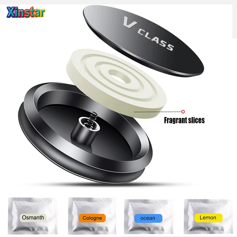 

Car Air Freshener Perfume Lemon Cologne ocean Osmanthus Scent Sticker For All Car