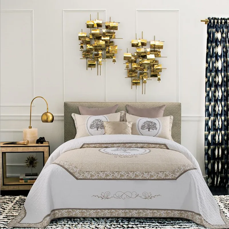 1 шт. покрывало для кровати + 2 наволочки роскошное в европейском стиле лоскутное