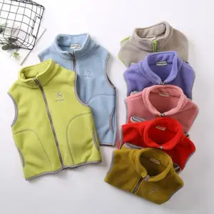 2020 новый детский комплект одежды для мальчиков и девочек зимнее пальто для девочек, теплый детский жилет, теплое пальто для детей, верхняя одежда, куртка, модная однотонная одежда с ворсом; Детская куртка От 2 до 7 лет
