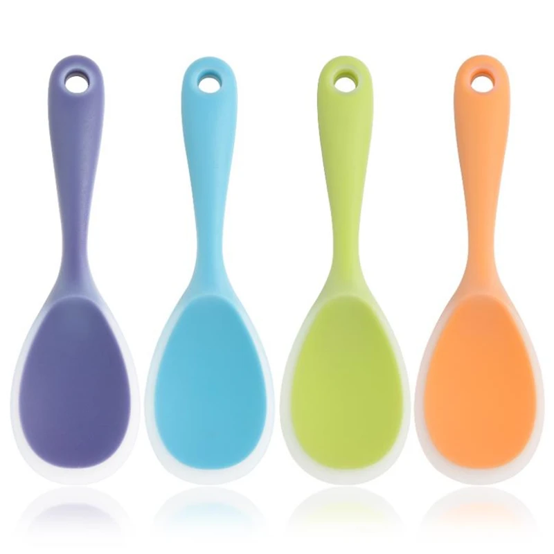 Термостойкая Силиконовая ложка для риса Пищевая силиконовая лопатка