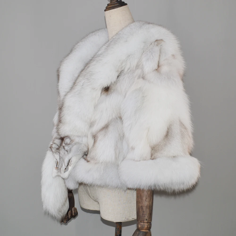 Hot Pin Women Winter Wam Real Fox Fur Jacket 2021 New Lady Fashion Genuine Coat 100% Natural Short Outerwear | Женская одежда