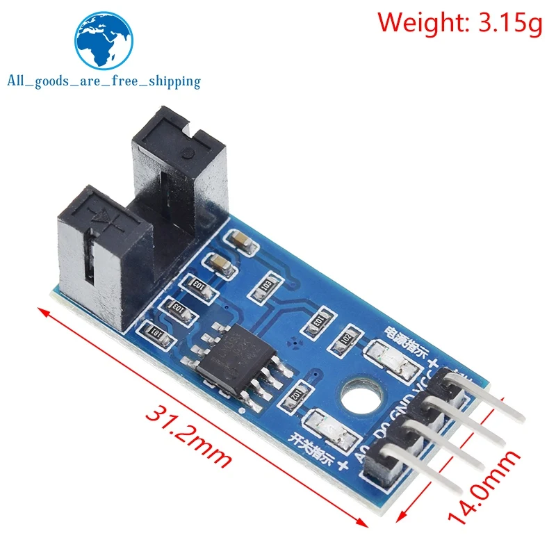 Фотоэлектрический модуль датчика скорости луча 3 3-5 В слот-тип оптрон