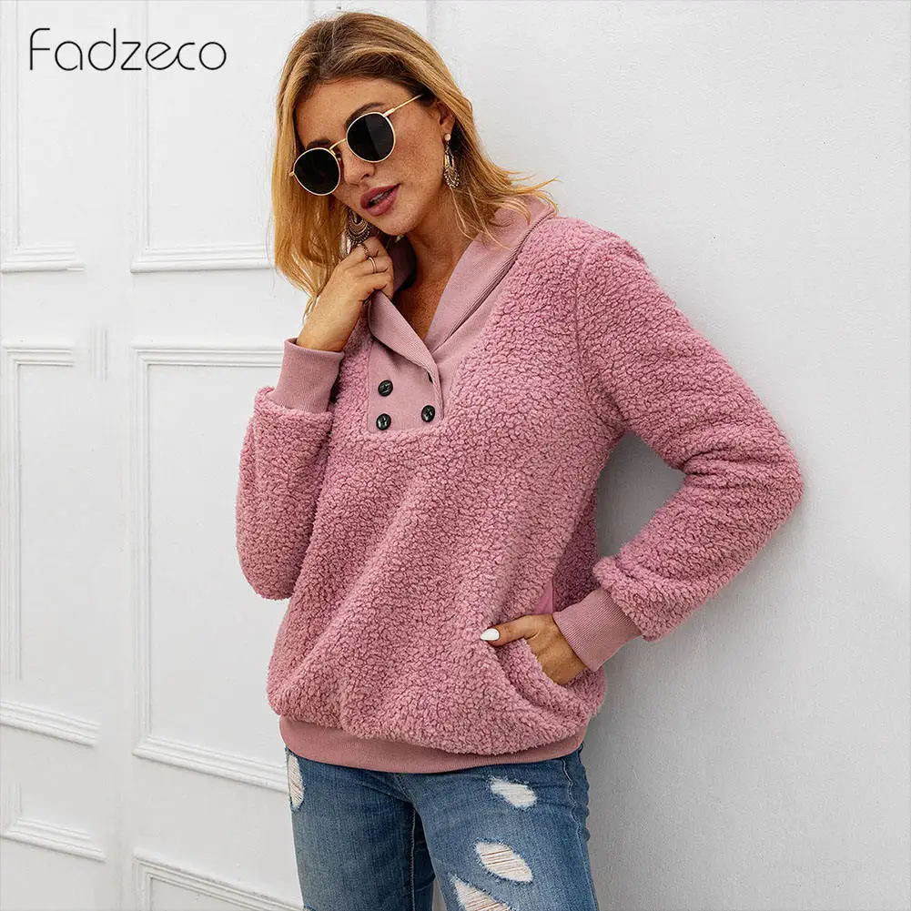 Женские теплые пуловеры Fadzeco осенне зимние толстовки повседневные Элегантные