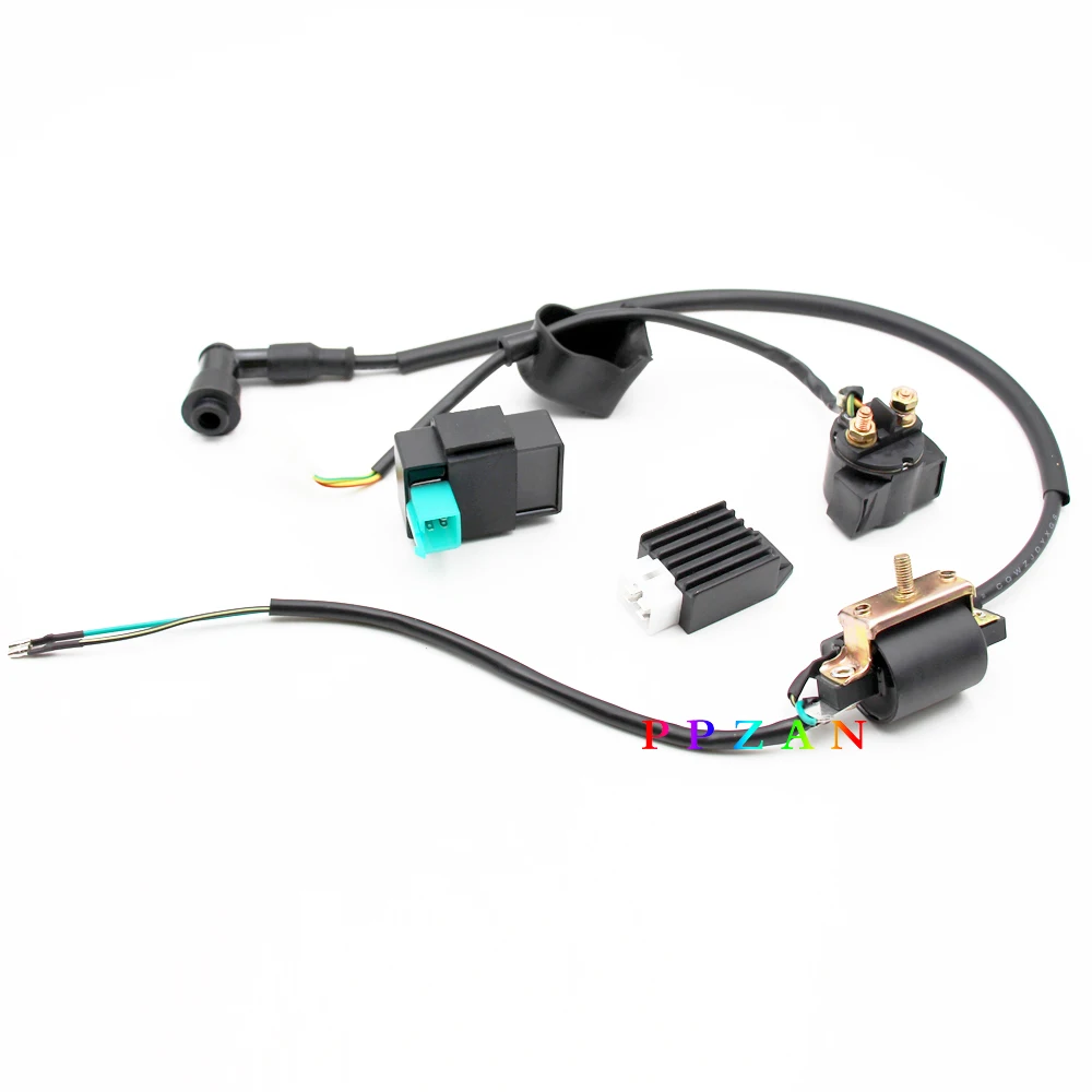 Регулятор выпрямителя реле катушка зажигания CDI для китайского ATV Quad Go Kart 50cc 70cc 90cc