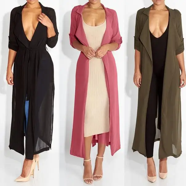 Шифоновое кимоно с длинным рукавом весна 2020 женские топы Длинные кардиганы