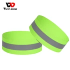 Велосипедные светоотражающие полосы 2 шт. пробежки, рыболовная бейсболка Предупреждение велосипед Безопасность ночь велосипедные шлемы Привязать брюки ручной нога ремешок на запястье светоотрающей полосой