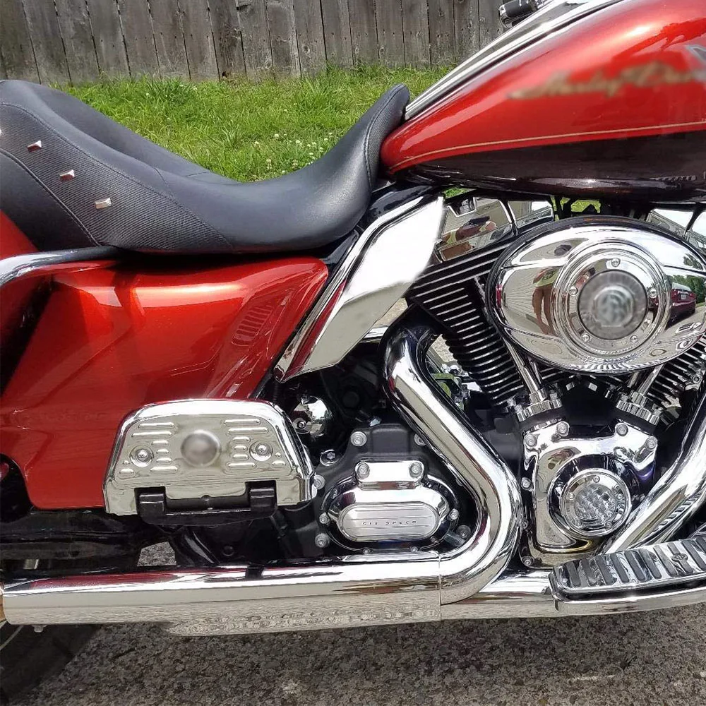 Дефлекторы воздуха средней рамы для Touring Electra Glide Road King Street Glide FLHX Electra Glide 2009 10 11 12 13 14 15