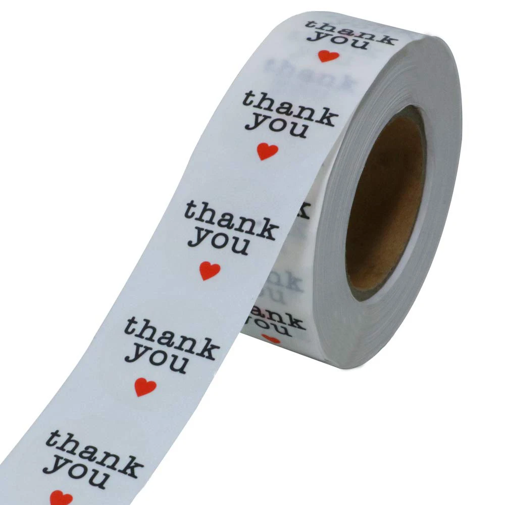 

500Pcs 2.5cm Baking Sticker Round Craft Handmade Thank you Label DIY Gift Stickers Christmas Wedding Party Decoration