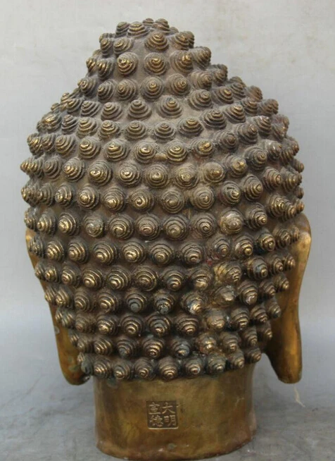 WBY 925 + 14 &quotАнтичный Тибетский буддизм медь Шакьямуни Амитабха статуя бюста и