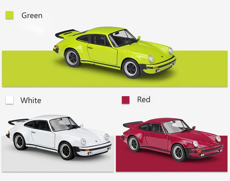 WELLY литой автомобиль 1:24 классический металлический 1974 Porsche 911 Turbo3.0 спортивный автомобиль игрушечный автомобиль из сплава модель игрушки для детей Коллекция подарков