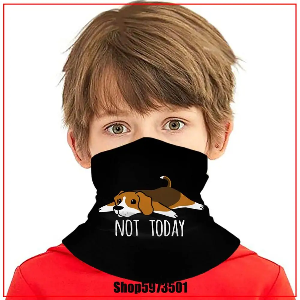 Женская забавная черная резинка не сегодня с изображением собаки Бигля