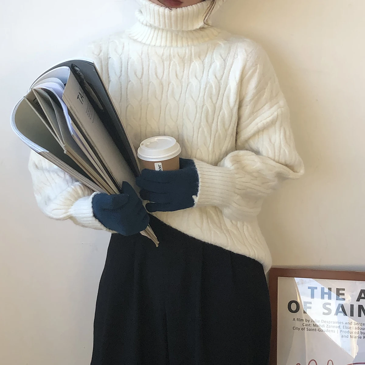 Hzirip Warm Sweaters Women 2020 New OL Long Sleeve Knitted Jumpers Pullovers Women's Jumper Turtleneck Sweater Female | Женская