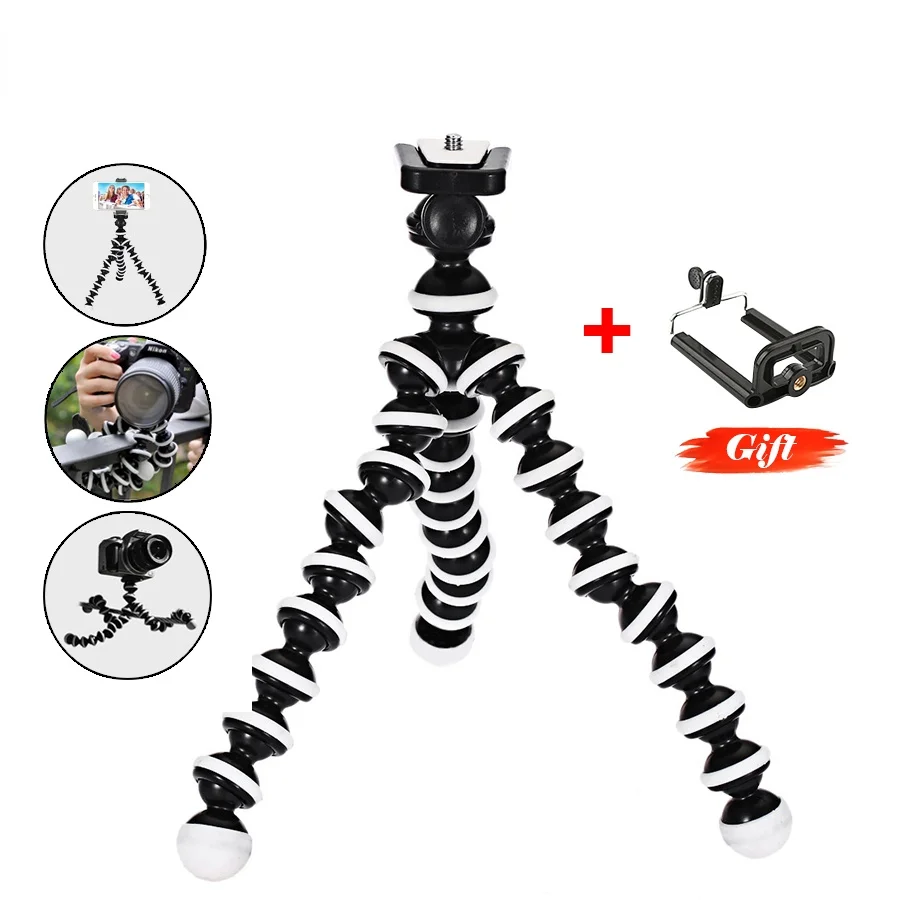 Octopus Mini Tripod Bracket Portable Flexible Smartphone Clip Holder Camera Stent Smartphone Tripods Foldable Desktop