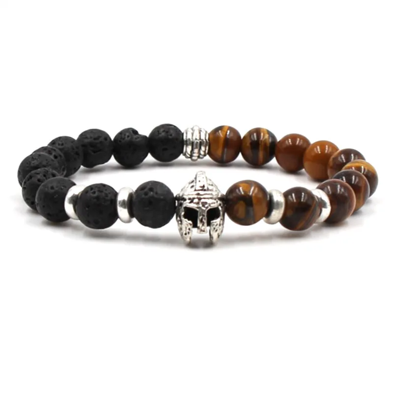 charm Chakra Men's Natural Stone Bracelets couple zirconia round lion beads Bracelet&ampbangle set Jewelry for men best gift | Украшения