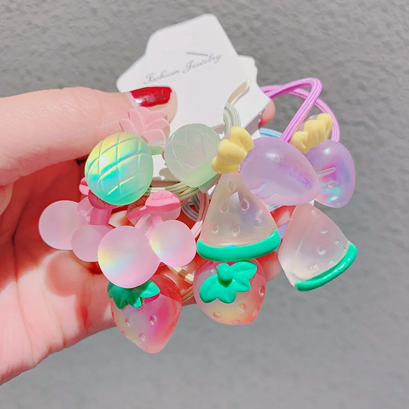 Bandas el&aacute;sticas para el pelo para ni&ntilde;a, accesorios para el cabello para ni&ntilde;a, 10 unids/set por juego-3