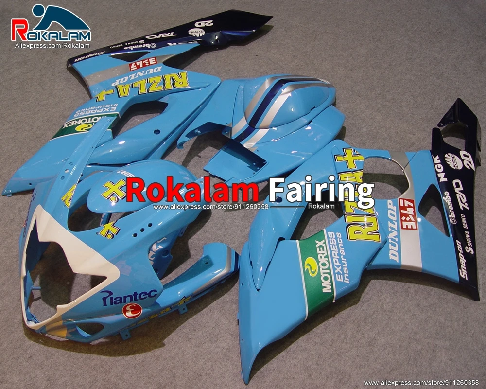 

Aftermarket Hulls For Suzuki GSXR1000 K5 2005 GSXR1000 2006 GSXR1000 05 06 Motorcycle Blue Fairing Kit (Injection Molding)