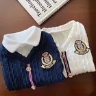 Зимняя одежда для собак, свитер в студенческом стиле для собак, теплый вязаный свитер для маленьких и средних собак, Толстовка для чихуахуа, пальто для собак