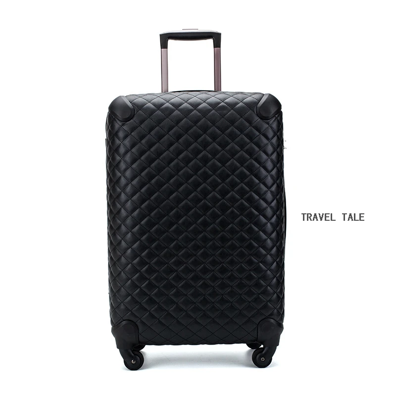 only luggage Travel tale 20 дюймов 24 дюйма 28 дюймов для женщин кожаный набор тележка сумка для ручной клади Набор чемоданов ручной чемодан на колесиках - Цвет: only luggage