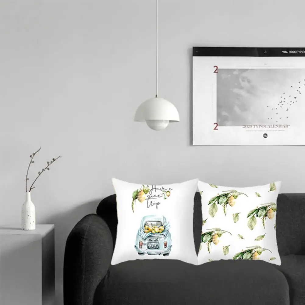 45*45 см домашний Подушка Чехол летняя с рисунком лимона диван кресло Товары