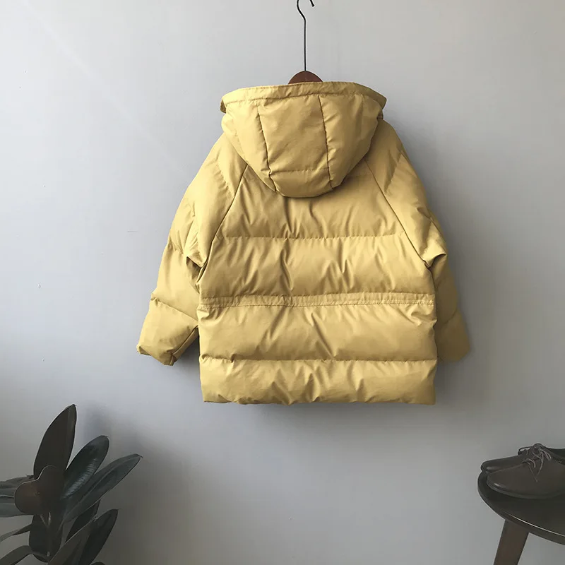 2020 Winter Clothes Women Korean Style Hooded Padded Puffer Jacket Coat Streetwear Beige Femme Parkas Black Ropa Mujer Invierno