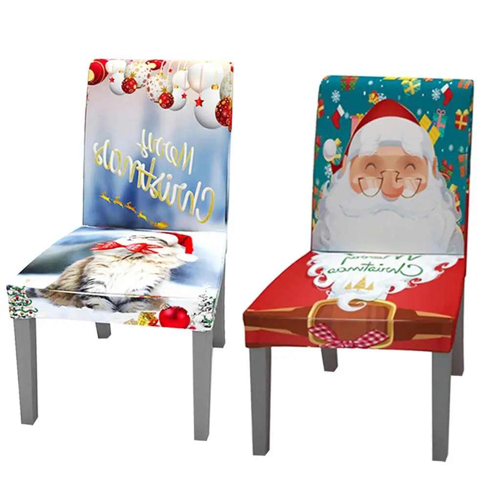 

Dining Chair Cover Christmas Style Home Chair Cover Elastic Piece Cover Cover Hotel Restaurant Hotel Table And Chair Cover