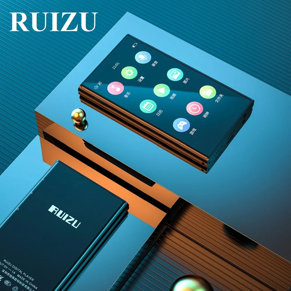 Mp3-плеер RUIZU H10 металлический с поддержкой BT 5.0 и сенсорным экраном 3 8 дюйма 16/32 ГБ |