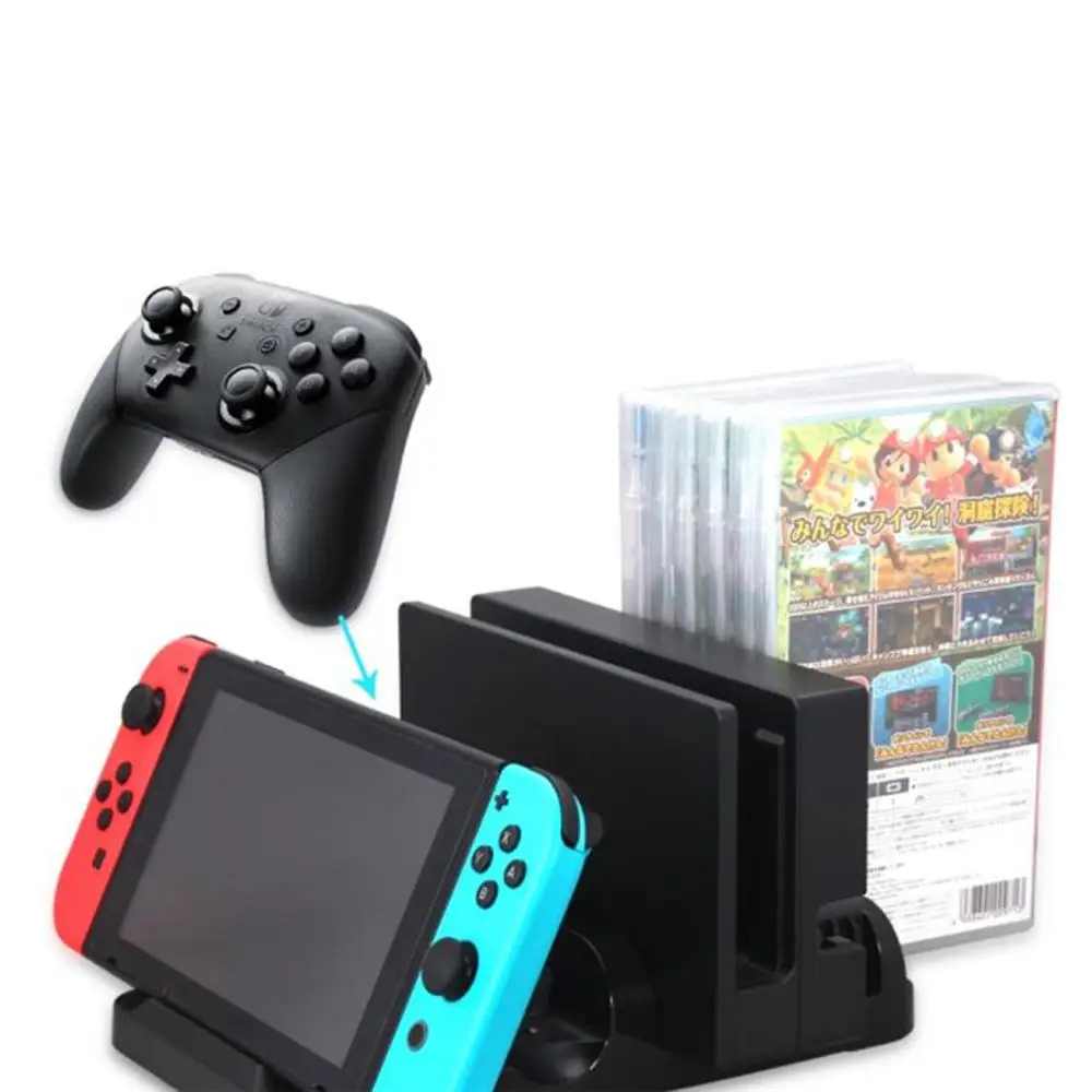 

HobbyLane Gamepad Charging Station Gamepad Controller Charger Holder Station Handle Grips Charging Stand For Nintendo Switch