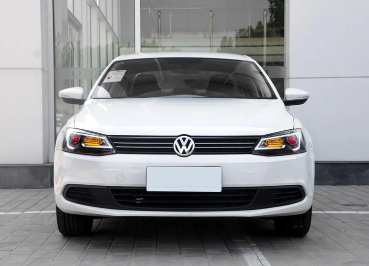 Автомобильный светильник Vland в сборе для Jetta1/Sagita светодиодный головной светильник 2012- A5 дизайн светодиодный DRL движущийся сигнал поворота ксеноновая фара